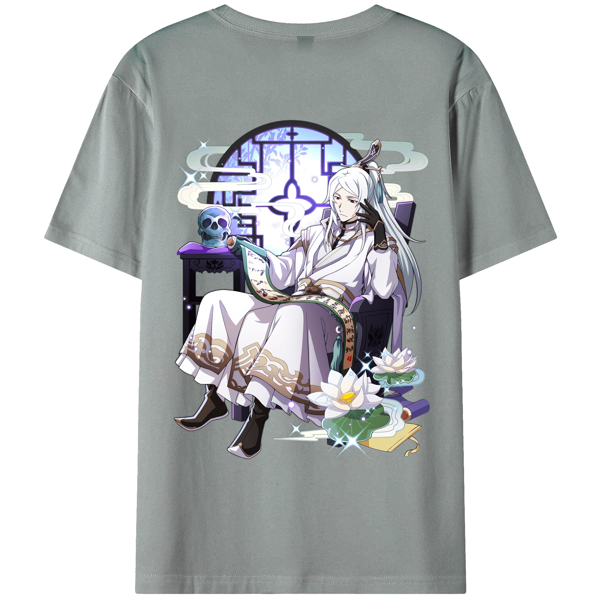 （画像用） 文豪ストレイドッグス Bungo Stray Dogs 綿100％ メンズ半袖Tシャツ（バックプリント） 通気性
